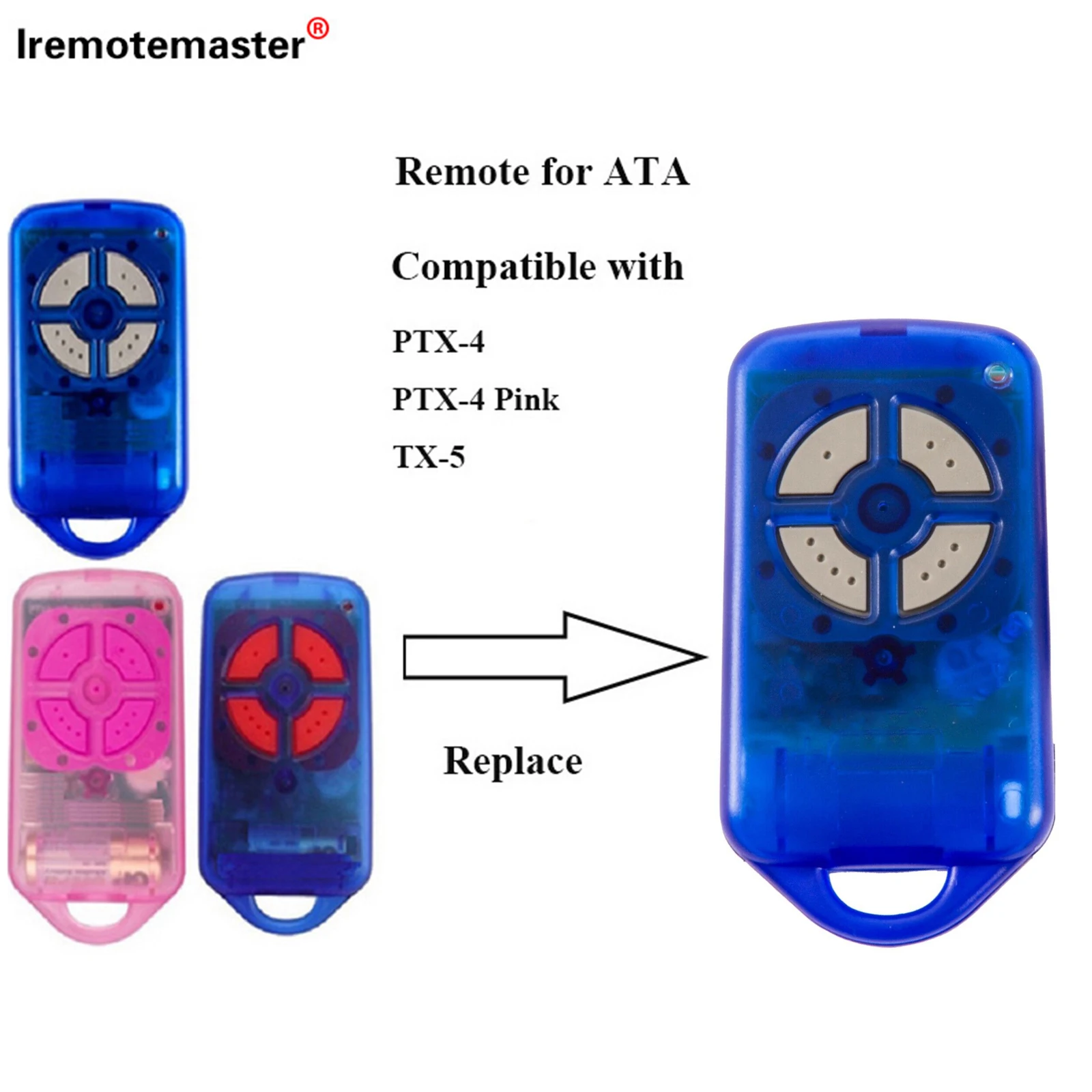 

For ATA PTX4 Compatible CRX-1 CRX-2 GDO 2V5 2V6 2V7 1pcs/3pcs/5pcs/10pcs 433.92MHz Garage Door Remote Control with Rolling Code