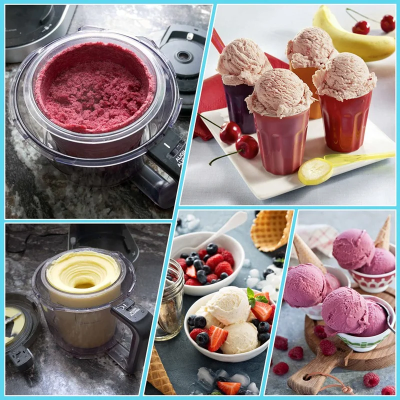 1Set Storage Food Freezer Replacement Accessories For Ninja NC299AM C300S NC301 Series Ice Cream Makers Sorbet Gelato Container