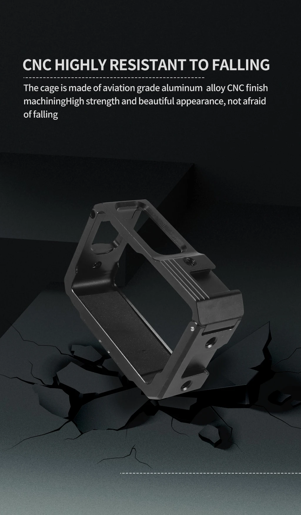 Aluminium-Schutzkäfig Rig 1/4 magnetischer Stativadapter Kaltschuhhalterung für Insta360 One R / RS Action-Kamera, erweiterter Rahmen – Detail 10