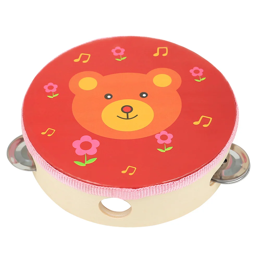 핸드 탬버린 어린이 음악 장난감 360도 표면 밝은 색상 어린이 드럼 악기 유치원 장난감