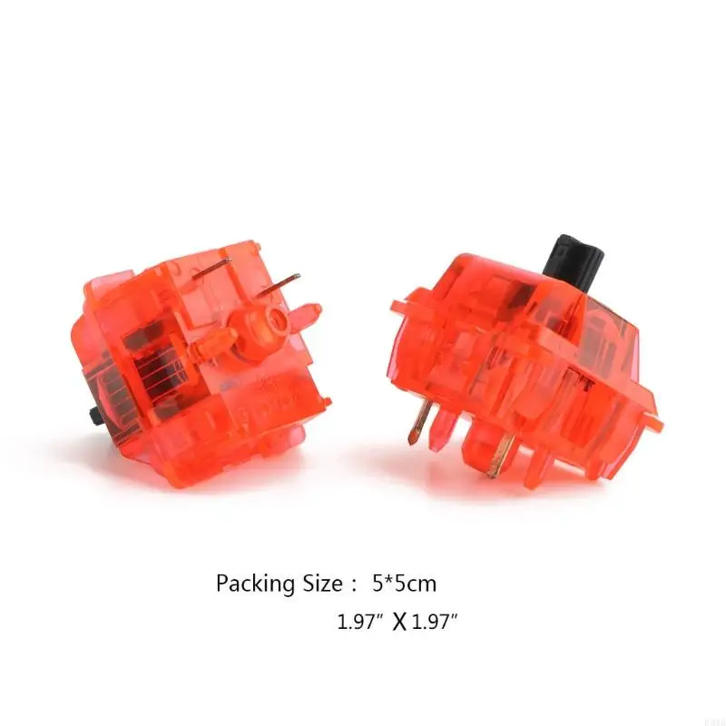 F3MA, 2 шт., механическая клавиатура Keyfirst, гладкие линейные переключатели Queen, 60gf, 5 контактов, позолоченный пружинный