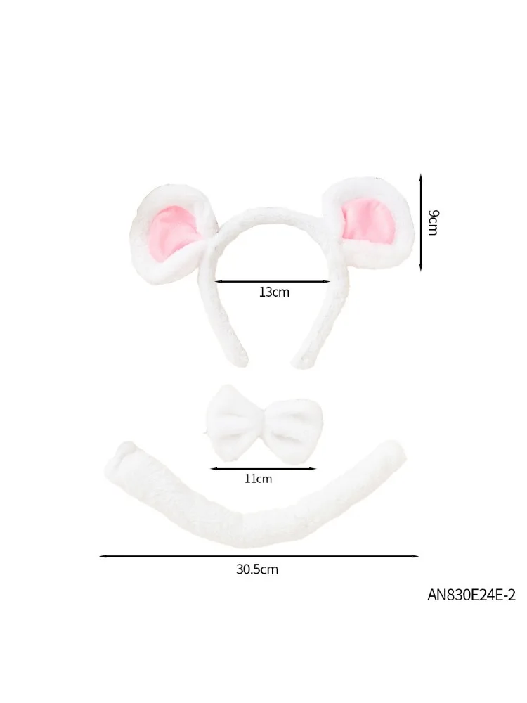 PESENAR Animal Monkey Costume Soft Monkey Ears Head with butterfly Ending Tutu Halloween Cosplay Party Fancy Costume Holiday