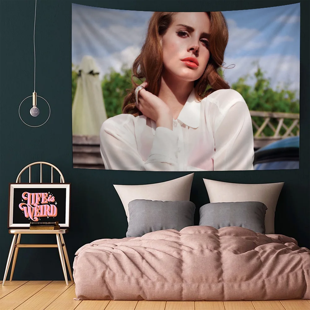 

Lana Del Rey Wall Tapestry Hanging Tarot Hippie Wall Rugs Dorm Wall Hanging Sheets