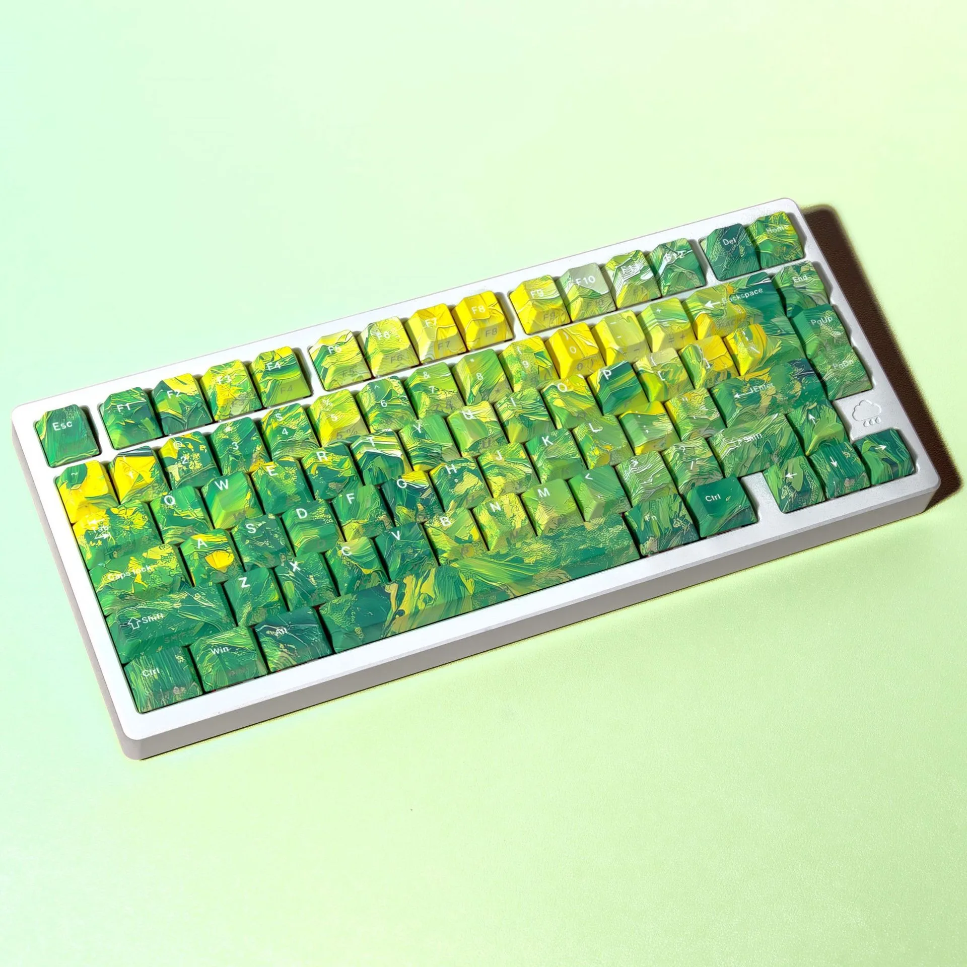 Mechanical Keyboard Multicolor Keycaps Korean Japanese Russian Spanish French German Arabic Cherry Profile PBT Side Print Keycap