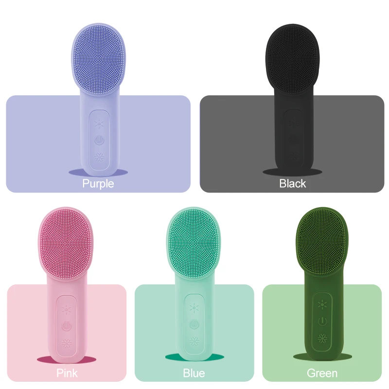 Dual Modes Electric Facial Cleansing Brush - Deep Pore Cleanser Face Massager Eye Care IPX Waterproof USB Rechargeable