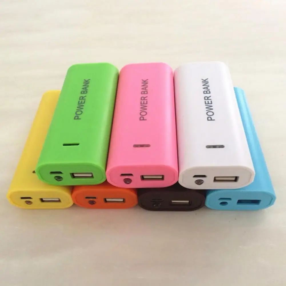 Power Bank Shell Detachable Back Cover Safety Portable 2 x 18650 Battery Charger Case DIY Box for Mobile Phone