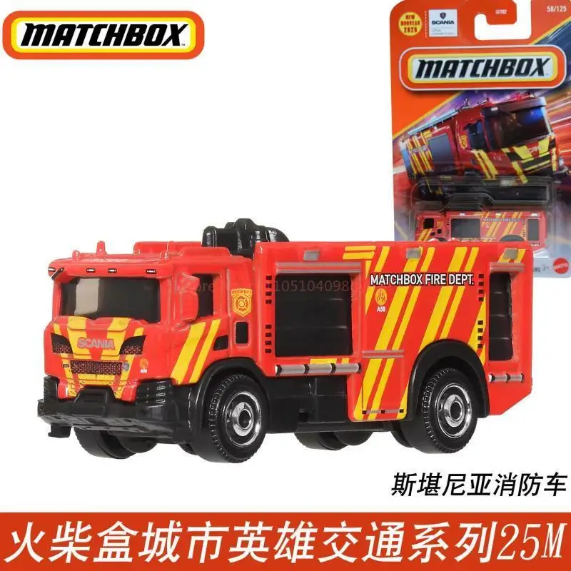 오리지널 재고 25M 매치박스 자동차 1/64 시티 히어로 레인지로버 포드 앵글리아 BMW 차량 모델 장난감 수집용 자동차 소년 생일 선물