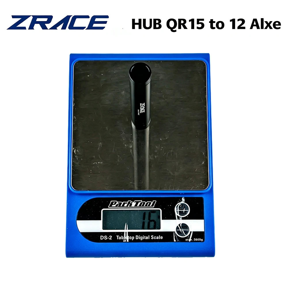 ZRACE Front HUB 15x100 to محول محول 12 × 100، QR15 إلى QR12، محور 15 مم إلى محور 12 مم، لدراجة الطريق بفرامل القرص