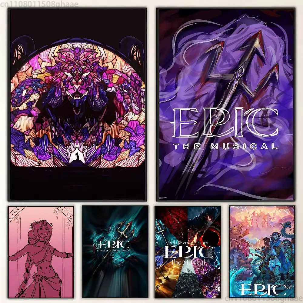 E-Epic The Musical new group Poster HD home decor sticky wall waterproof home living room bar aesthetic decor