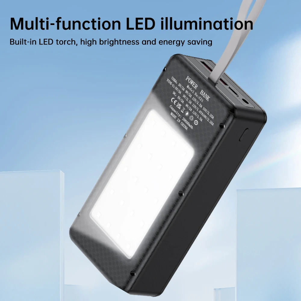 21-teiliges 18650 Batteriegehäuse DIY Mobile Power Box, lötfreies 22,5W Schnellladegerät mit DC/USB/Type-C Ausgang und LED-Licht für Outdoor-Stromversorgung – Detail 14