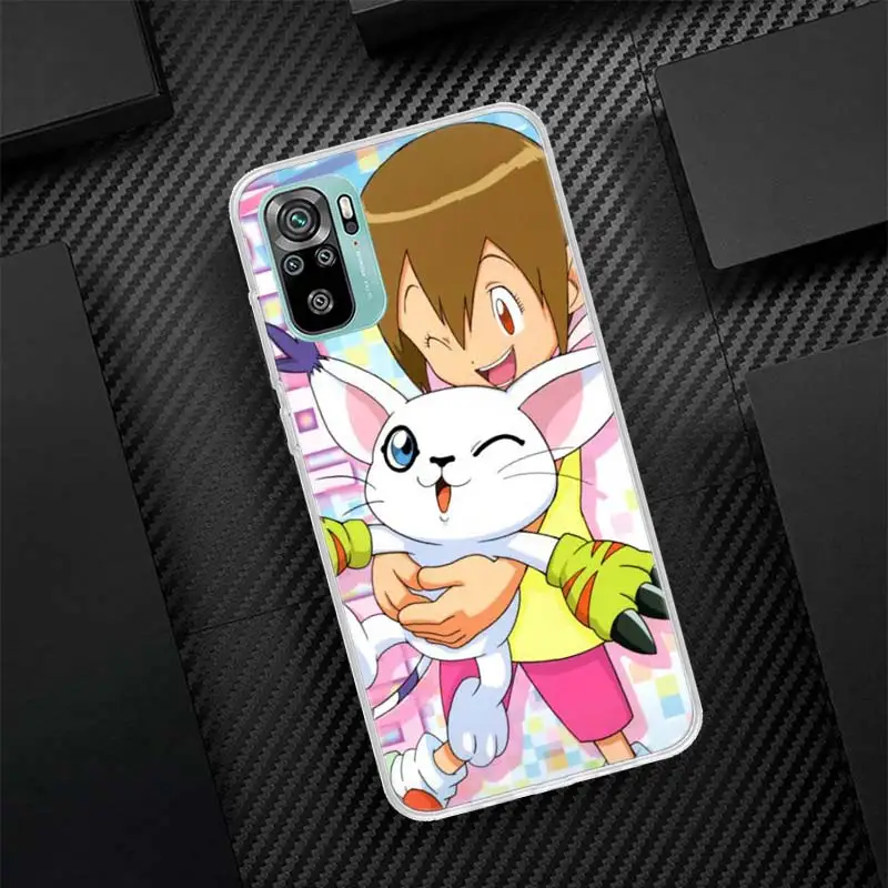 Japanese Anime Digimon Monster Silicon Call Phone Case For Xiaomi Redmi Note 14 13 12 12S 11 Pro Plus 11S 10 10S 11T 11E 4G 5G S