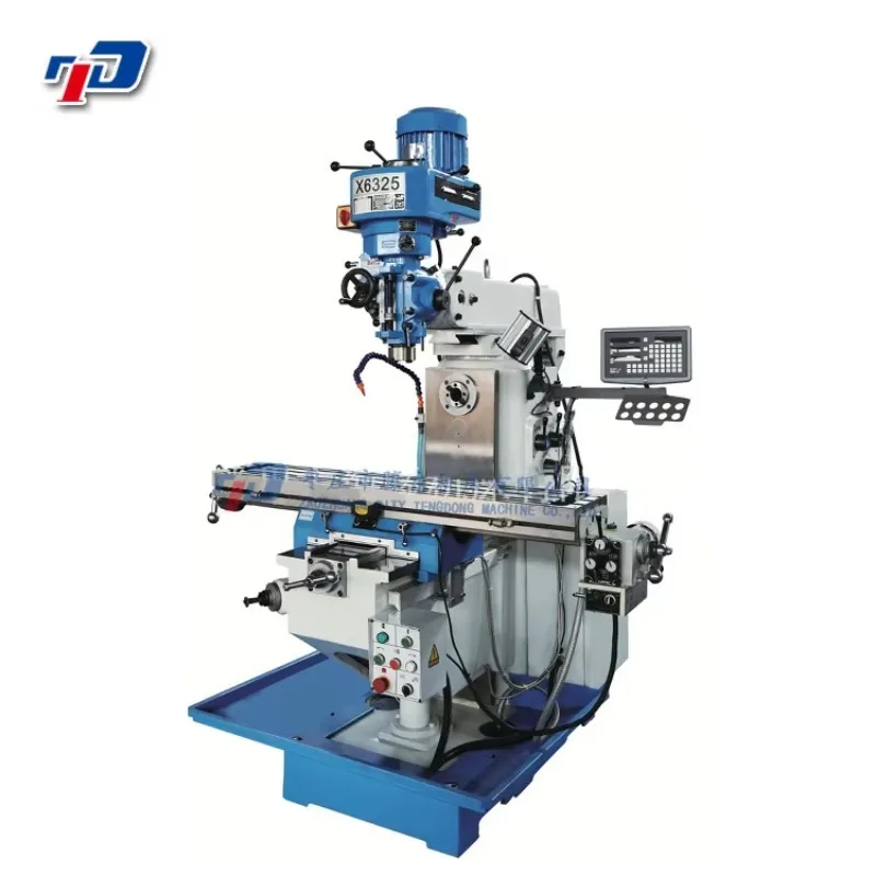 Factory Direct Sale Precise New Style X6325 Universal Vertical Manual Mill Multifunctional High Speed Multi-Voltage R8 Spindle