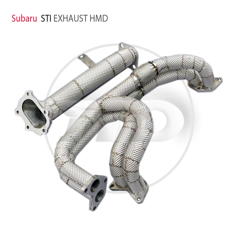 HMD Car Accessories Exhaust Manifold Gasket for Subaru STI Without Catalytic Converter Manifold Catless Header