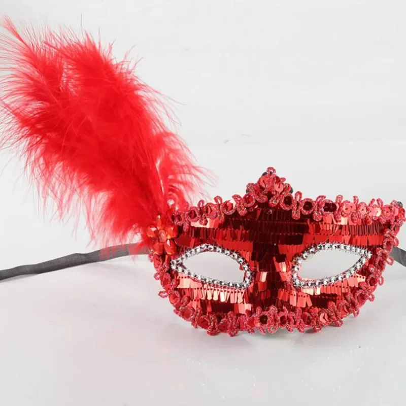 

Очаровательная маска с блестками и перьями для детей, взрослых и женщин, барные маски, маскарадный реквизит для вечеринки, свадьбы, Пасхи, дня рождения, Хэллоуина