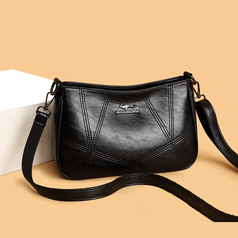 

Женская сумка через плечо из искусственной кожи в винтажном стиле - элегантная женская сумка в стиле ретро, минималистичная сумка через плечо, модная сумка-тоут