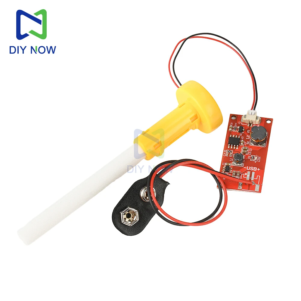 6/1 قطعة تيار مستمر 9 فولت وحدة مرطب رذاذ واحدة بالموجات فوق الصوتية الانحلال لوحة تحكم وحدة المرطب ورقة رذاذ صغيرة مسامية #5