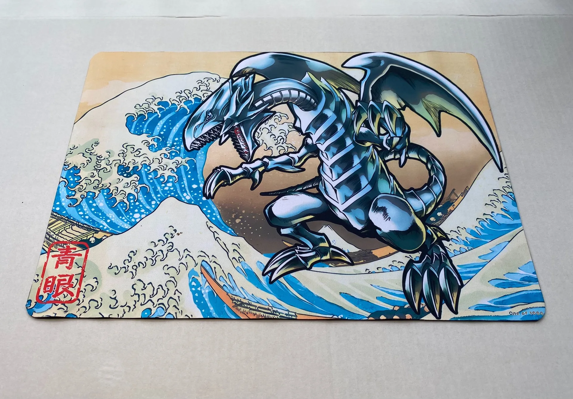 Yugioh QCSER Ukiyo-e Blue-Eyes White Dragon Yu-Gi-Oh! TCG OCG Trading Card Games Mat Duel Plate Rubberen kaartmat Muismat