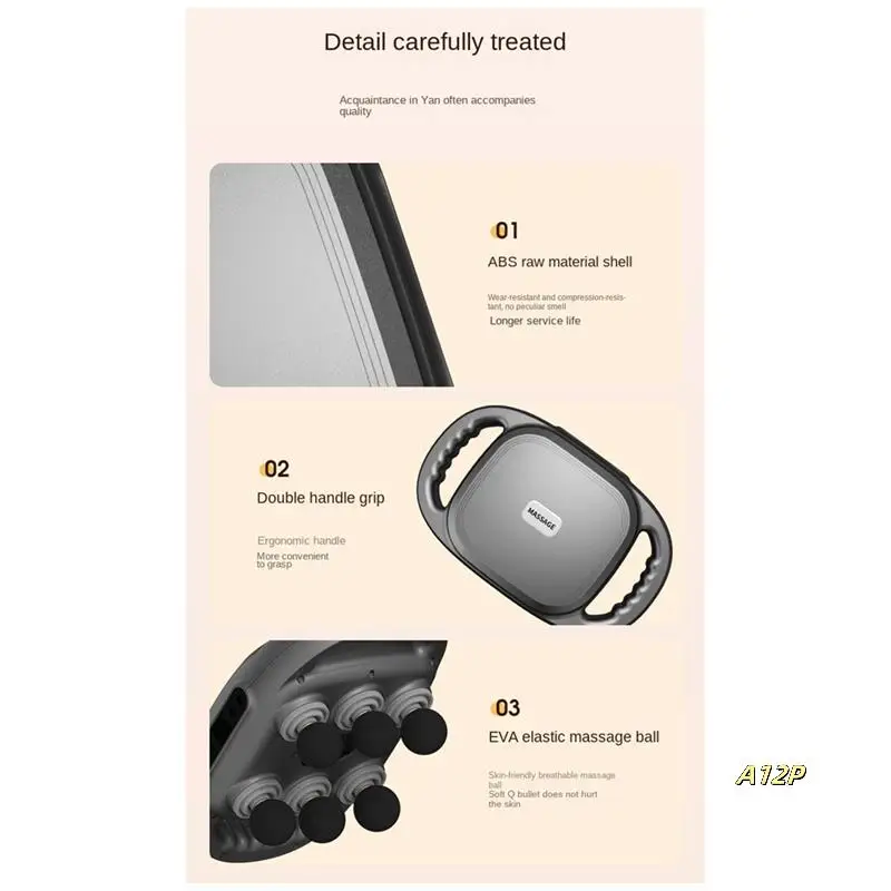 

Electric 6 Head Massage Gun Body Relax High Frequency Vibrate Fascial Gun Professional Athletes Deep Muscle Massager