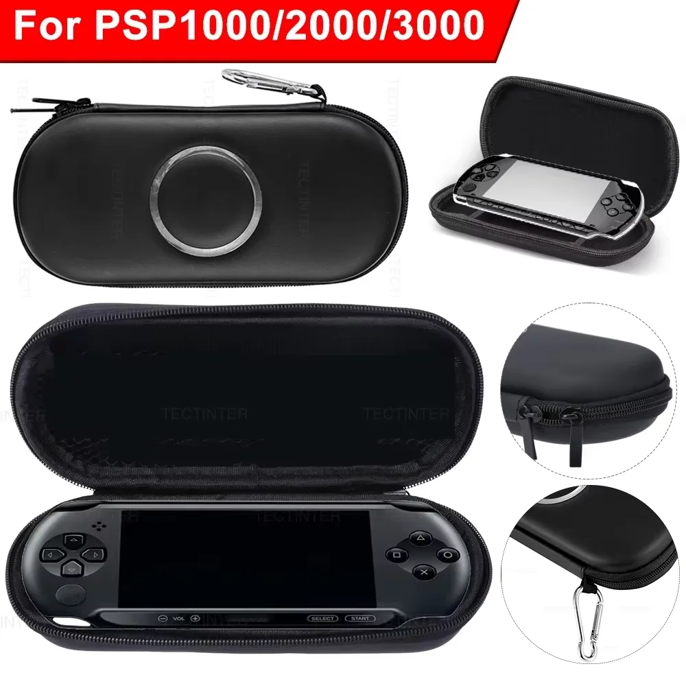 Bolsa de Transporte EVA para Console de Jogo Sony PSP1000/2000/3000, Estojo de Viagem Portátil, Armazenamento à Prova de Poeira para Acessórios PSP