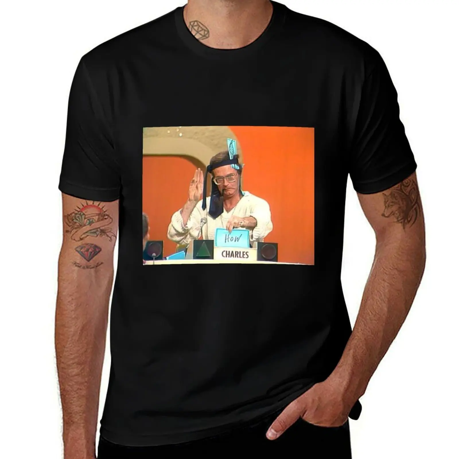 Charles Nelson Reilly T-Shirt Outdoor Work Short Sleeve Top T-Shirt