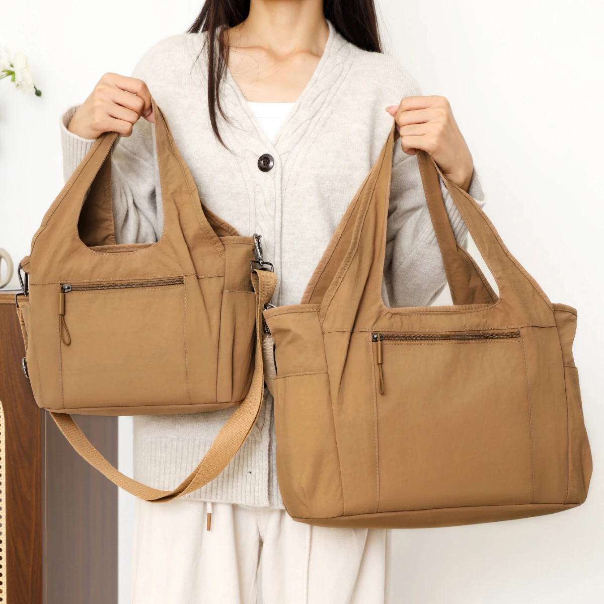 

Large Vintage Canvas Women's Bag, Large Capacity Handbag, Commuter Shoulder Bag, College Student School Bag, Tote Bag for Shopping, Vacation, Hiking, and Outdoor Activities