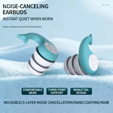 High quality Silicone Noise Cancelling Earplugs Noise Filter Sleep Swimming Waterproof Three Layer Mute Earplugs