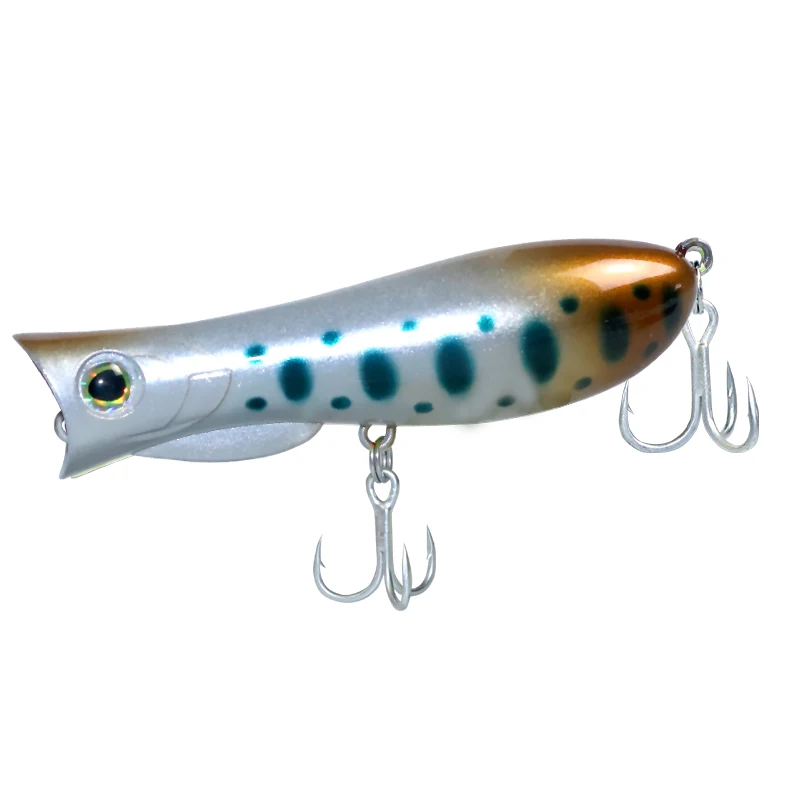 DUODUOYU 1PCS New Popper Fishing Lures 65mm/9.3g 75mm/12.5g Topwater Wobbler Lure Whopper Saltwater Isca Artificial Pike Tackle