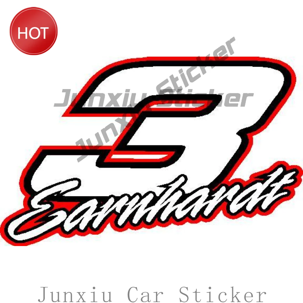 3 Dale Earnhardt Racing Large Creative Pvc Decal Weather Resistant For Trunk Hood Rear Window Sticker Racing Graphic