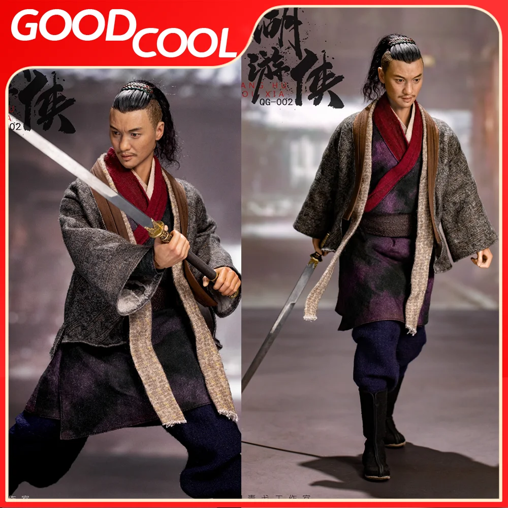 In Stock QG002 1/6 Scale Chinese Male Soldier Movie Embroidered Spring Knife Around the Week Full Set Model 12 In Action Figure