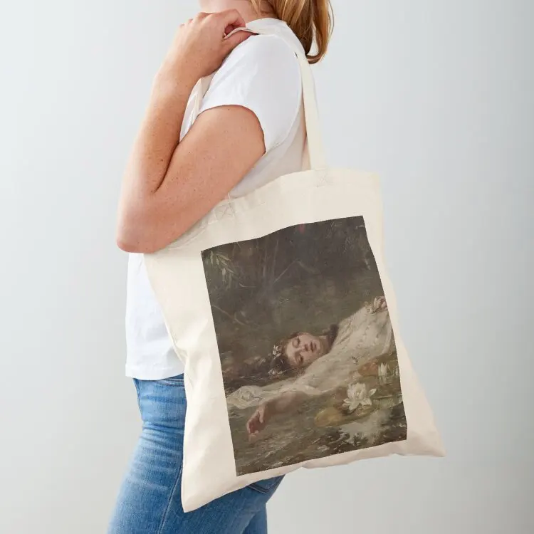 

Ophelia by Friedrich Wilhelm Theodor Renaissance Artwork Tote Bag Women's tote bag canvas bags Large bags for women