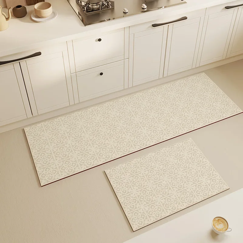 Carpet for Kitchen Mat Pvc Leather Waterproof Floor Mats Home Decoration Non-slip Oil-proof Long Rug שטיח למטבח Tapete Cozinha