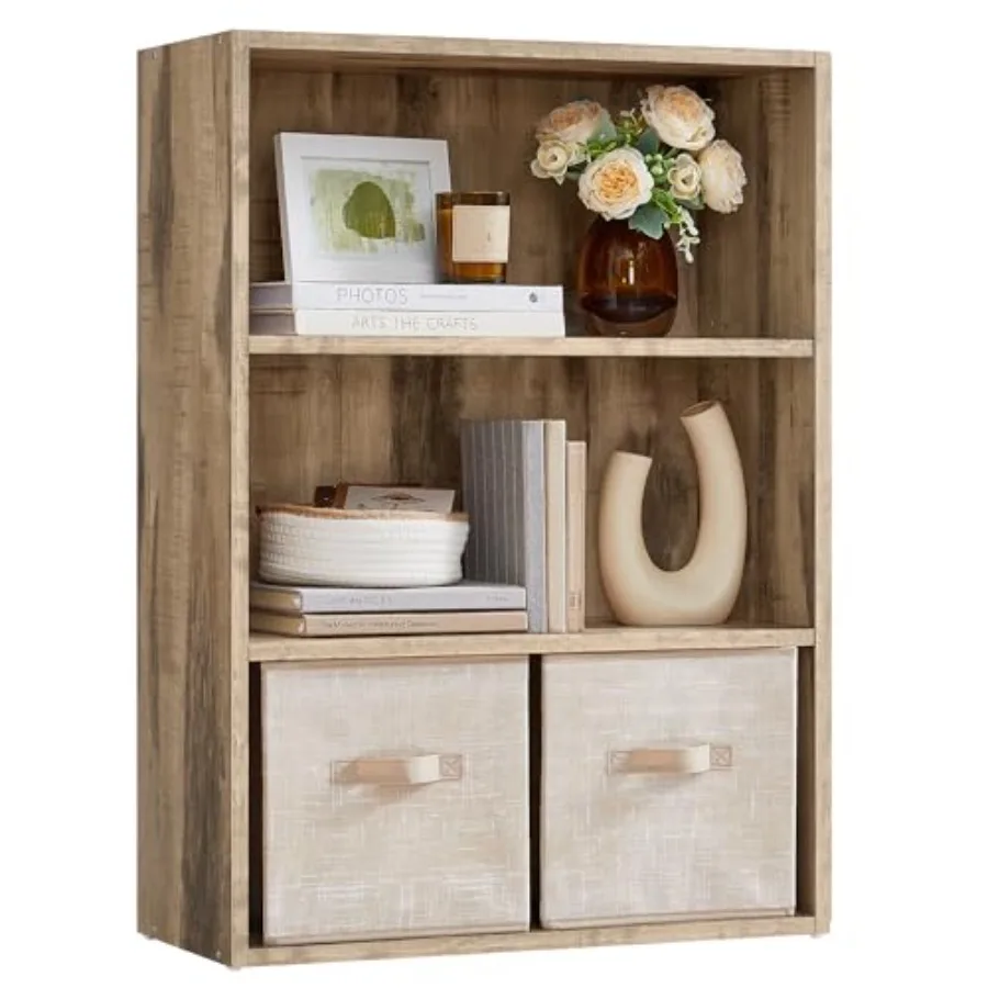 

Коллекция Custos - 3-ярусный книжный шкаф-стеллаж с открытыми полками, 9,4 x 23,6 x 32 дюйма, для гостиной, домашнего офиса, диаметр 32 дюйма.