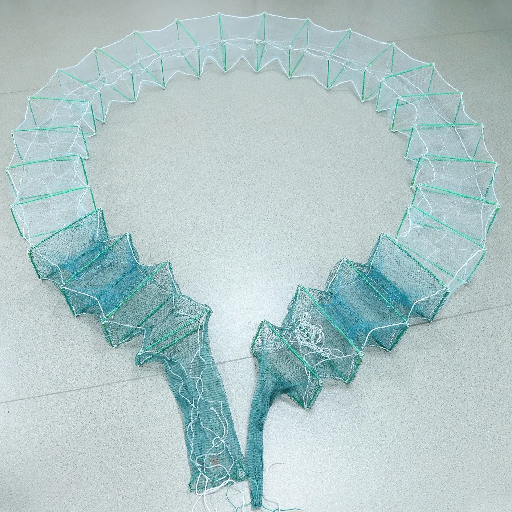 

Lightweight Foldable Shrimp Trap Double Knot Type Cast Net Space-Saving PE Material Durable Nylon