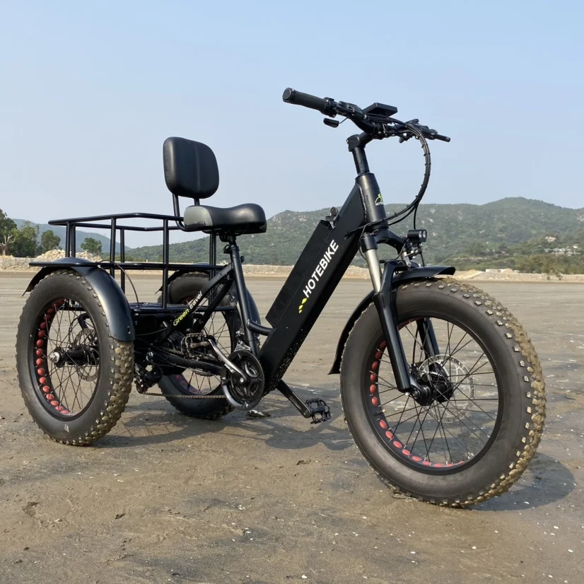 

Китайский трехколесный электровелосипед ET500, электрический грузовой велосипед, 20 дюймов, двигатель 48В 500Вт, трехколесный электрический грузовой велосипед для взрослых