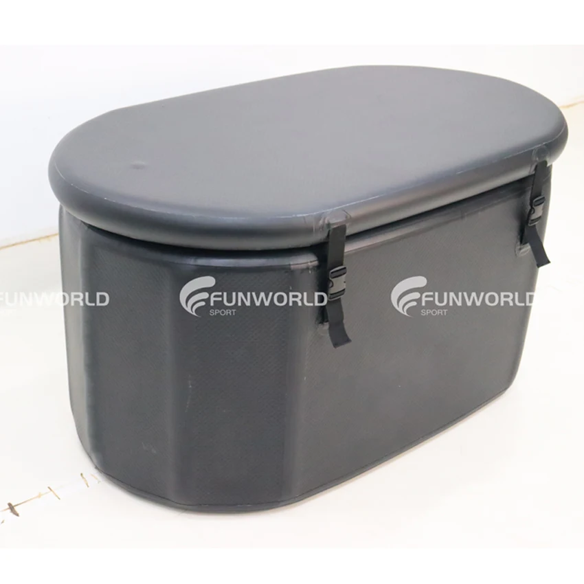 Hot Sale Outdoor Drop Stitch Inflatable Ice Bath Tub Portable Cold Plunge Tub With Water Chiller For Athletes Recovery