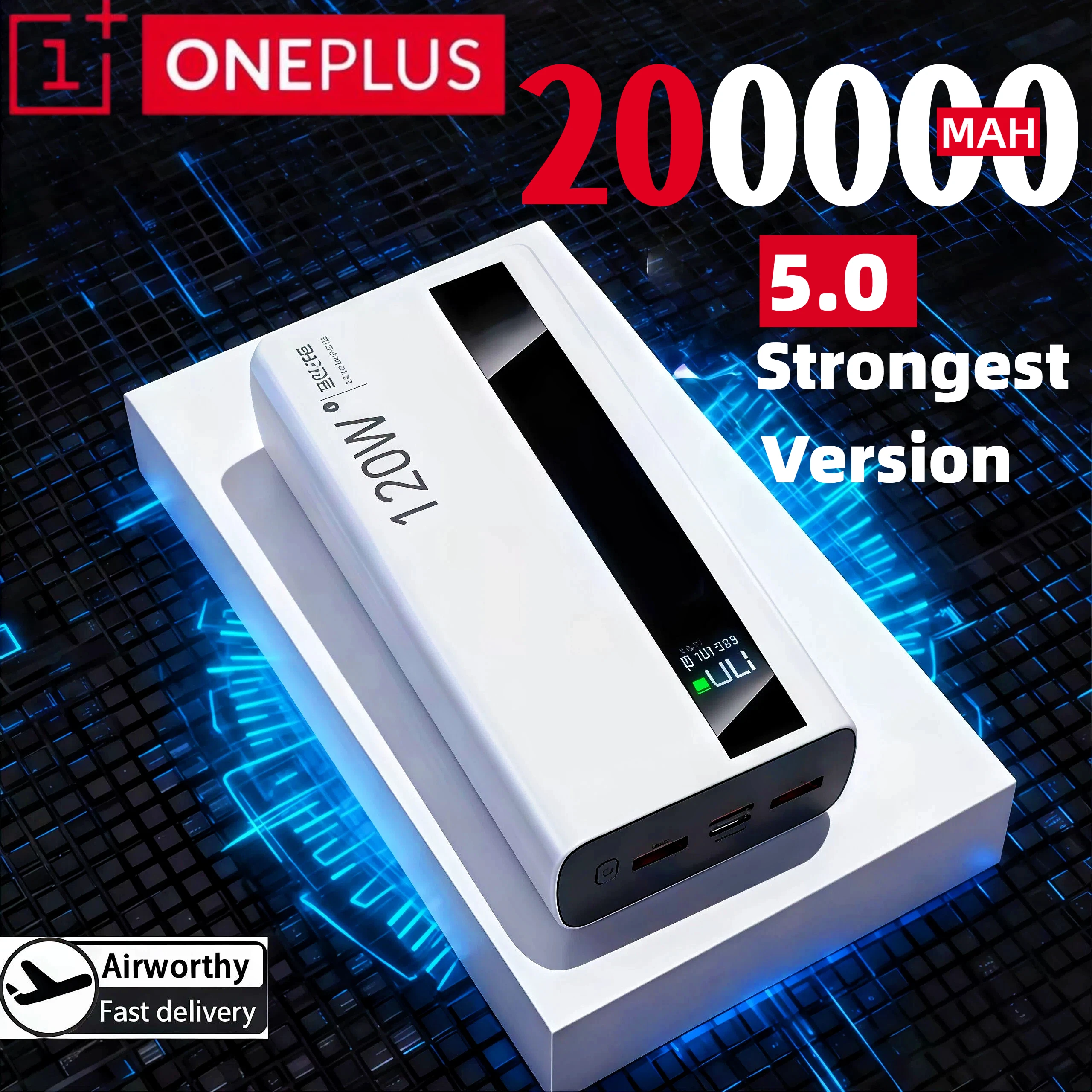 

ONEPLUS 120 Вт 500000 мАч Power Bank большой емкости сверхбыстрая зарядка Power Bank портативное зарядное устройство для iPhone Huawei