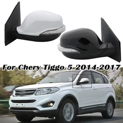 Left and Right Car Side Mirror Assembly For Chery Tiggo 5 Auto Rearview Mirror Electric folding Turn signal light Lens heating