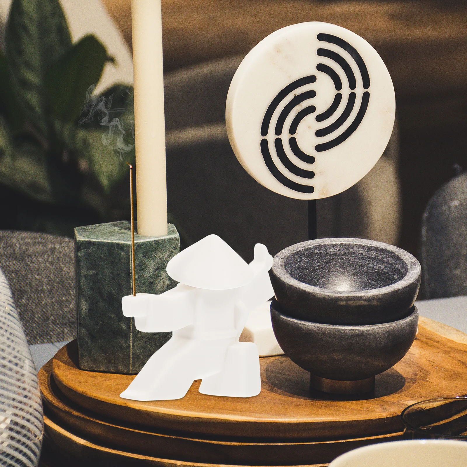 

1Set Ceramic Form Incense Holder Heat Resistant Aromatherapy Incense Burner Home Office Desktop Decoration