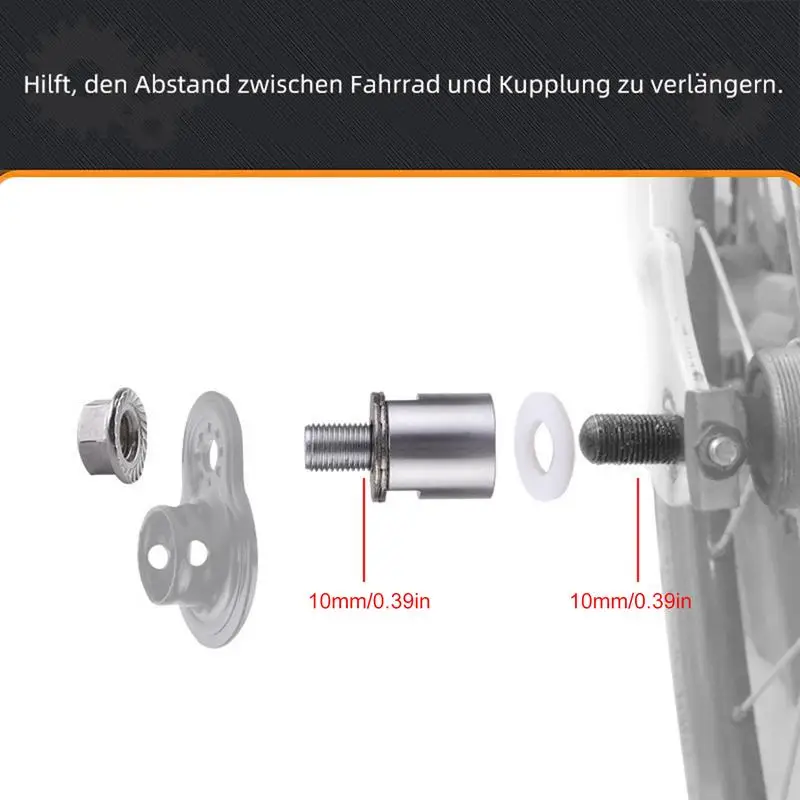 Spann Fahrrad Anhänger Teile Fahrrad Anhänger Befestigung Koppler Fahrrad Adapter Für Kinder/Hund Ersatz Stecker Teile Für Fahrrad