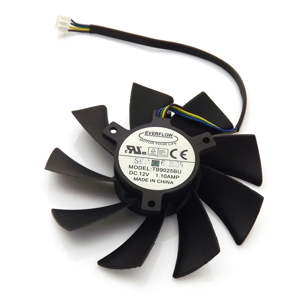 Free Shipping New TB9025BU 12V 1.10A 94mm For MSI R4890 Graphics / Video Card Cooler Cooling Fan 4Pin 4Wire