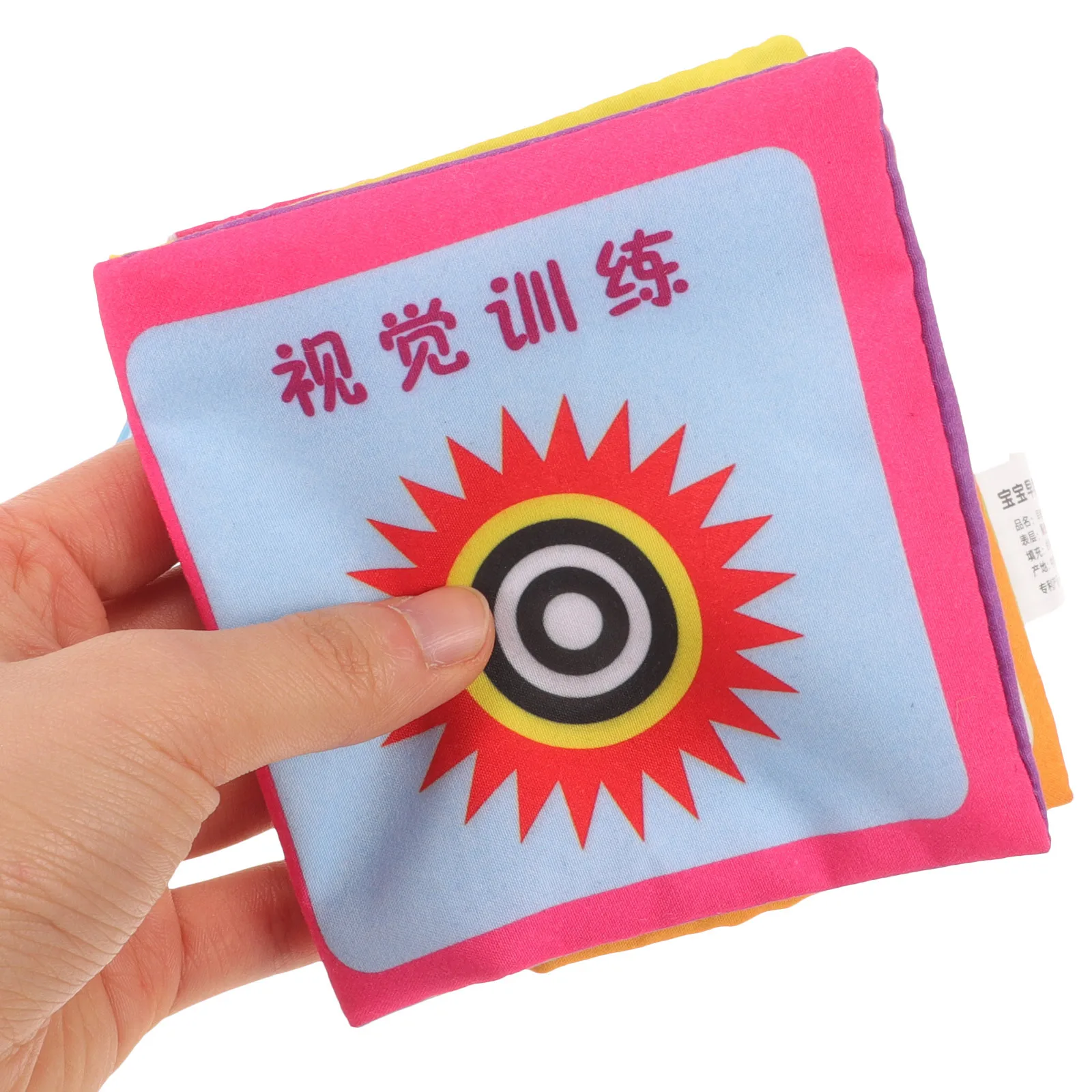 1 Set Libro di stoffa per bambini Tessuto morbido Colori ad alto contrasto Sviluppo sensoriale per la prima educazione del bambino infantile Stile Montessori