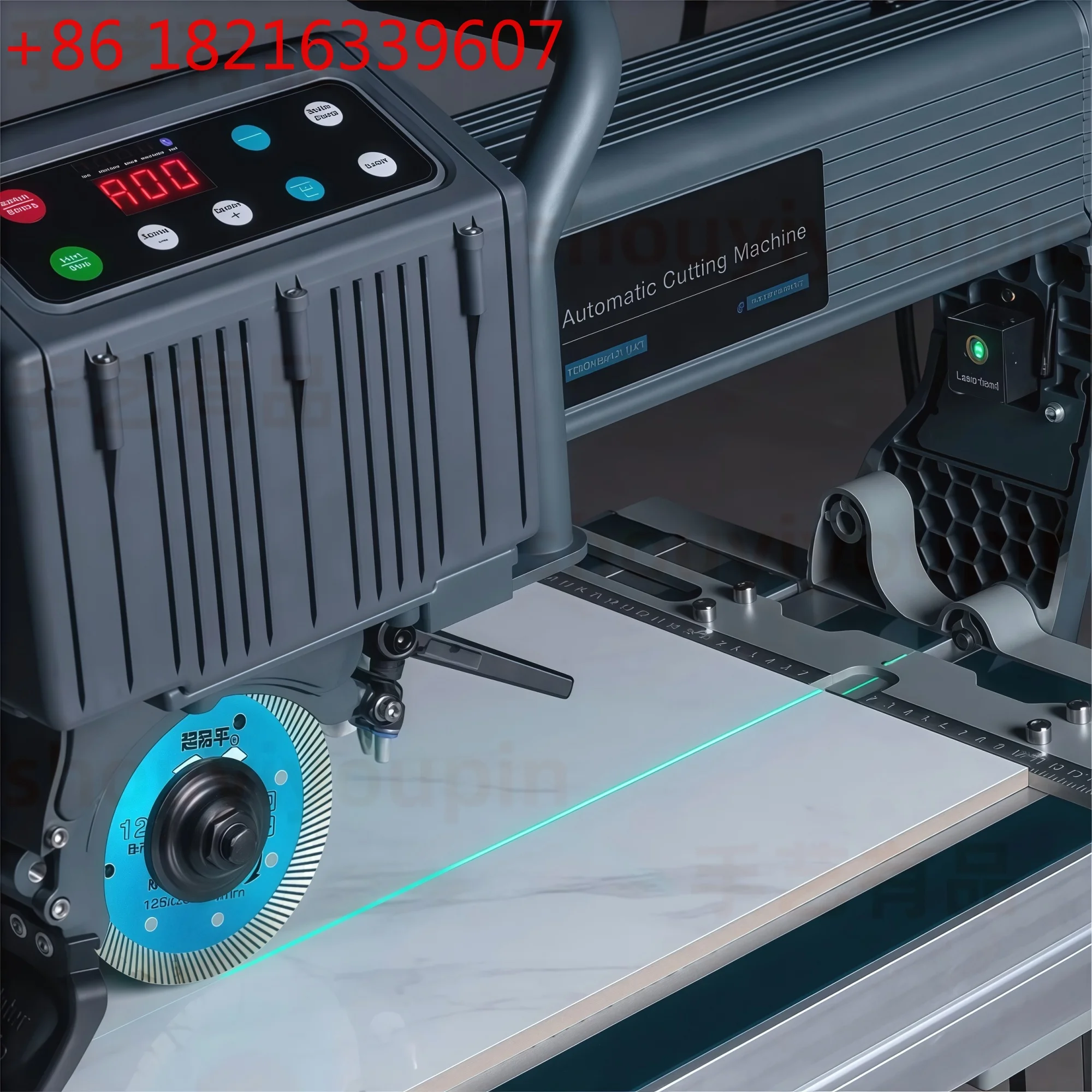 TAO Multifunctional 3000W Fully Automatic Desktop Tile Cutting Machine Floor Tile Stone 45 Degree Chamfering Slotting Water Jet