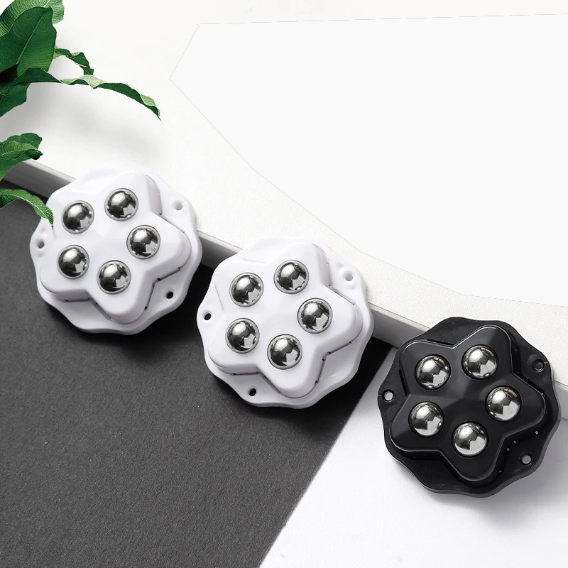 4PCS Universal Bottom Furniture Movable Casters Non Perforated Adhesive Load-Bearing Furniture Hardware Tools Accessories