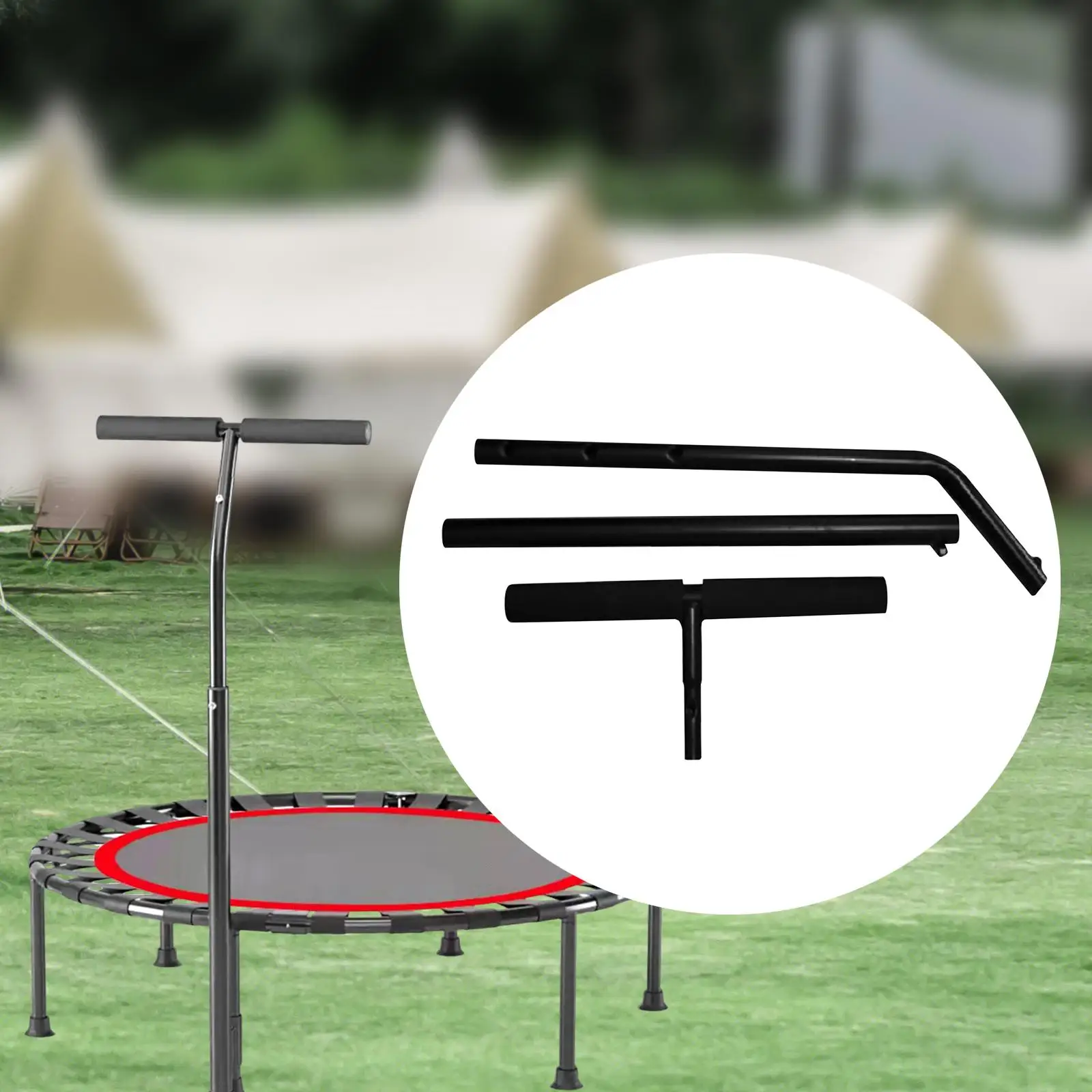 مقبض ترامبولين، ثبات معزز، دعم موثوق، أنبوب غير قابل للانزلاق مقاس 25 مم