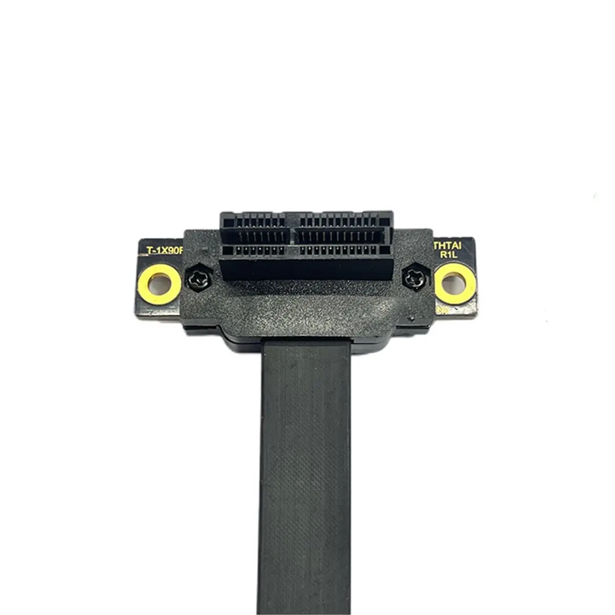 PCIe3.0 X1 to X1 Riser Cable Dual 90 Degree Right Angle Extension 8Gbps PCI Express 1X Riser Card Data Transmission 15cm