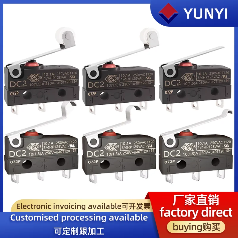 Brand New Original ZF Imported CHERRY DC2C 10.1A High Temperature Resistant Car Toy Lead Dustproof Waterproof Micro Switch