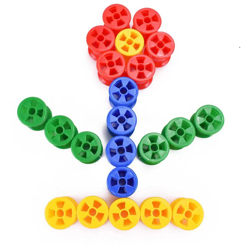 Jouets d'enfilage de bobine de coton pour enfants en bas âge, 30 pièces, apprentissage précoce Montessori, motricité Fine, activités de développement des enfants