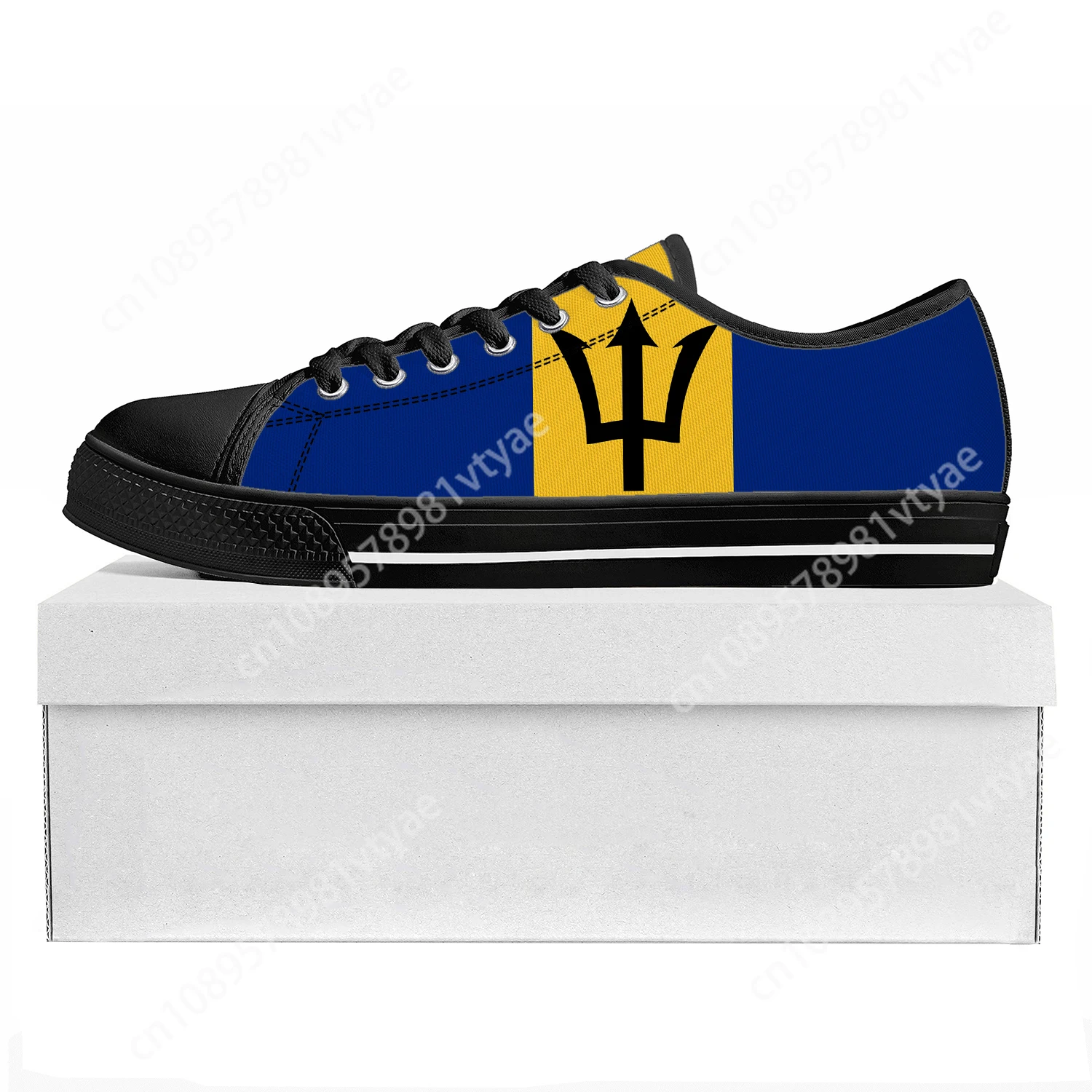 

Barbados Flag Low Top High Quality Sneakers Mens Womens Teenager Canvas Sneaker Barbados Prode Casual Couple Shoes Custom Shoe