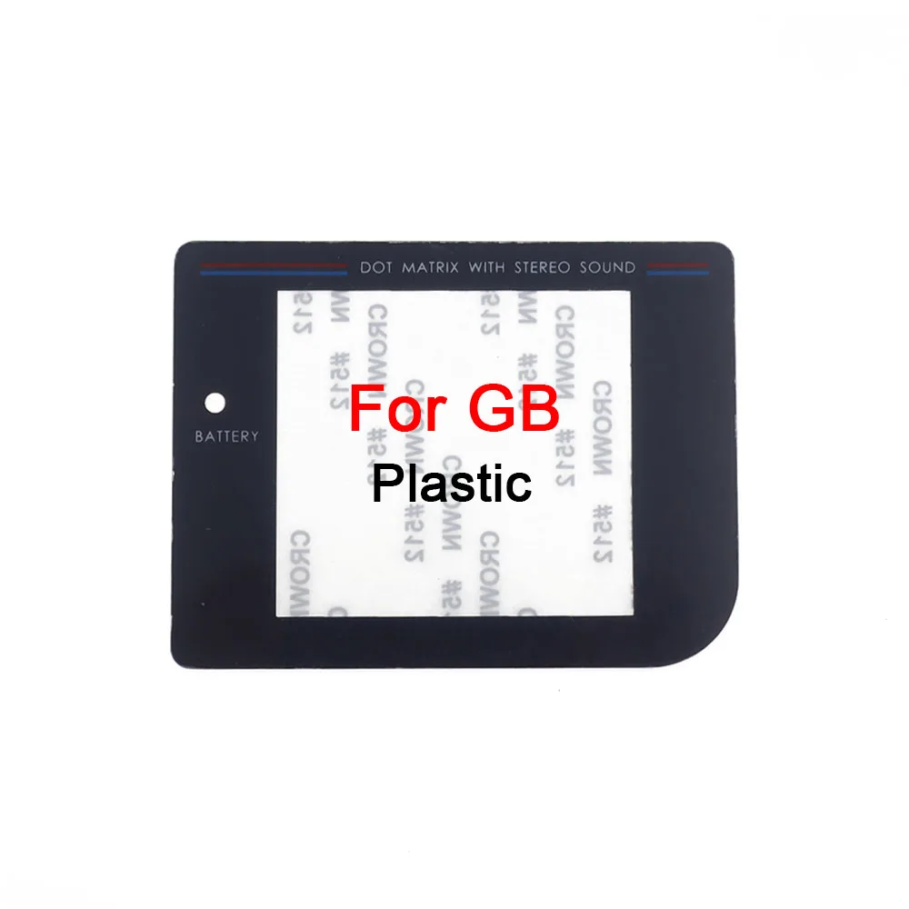 1–10 Stück Kunststoff-Glas-Bildschirmlinse für GB GBA SP GBC GBP GBA Objektivabdeckungsschutz mit Kleber – Detail 6
