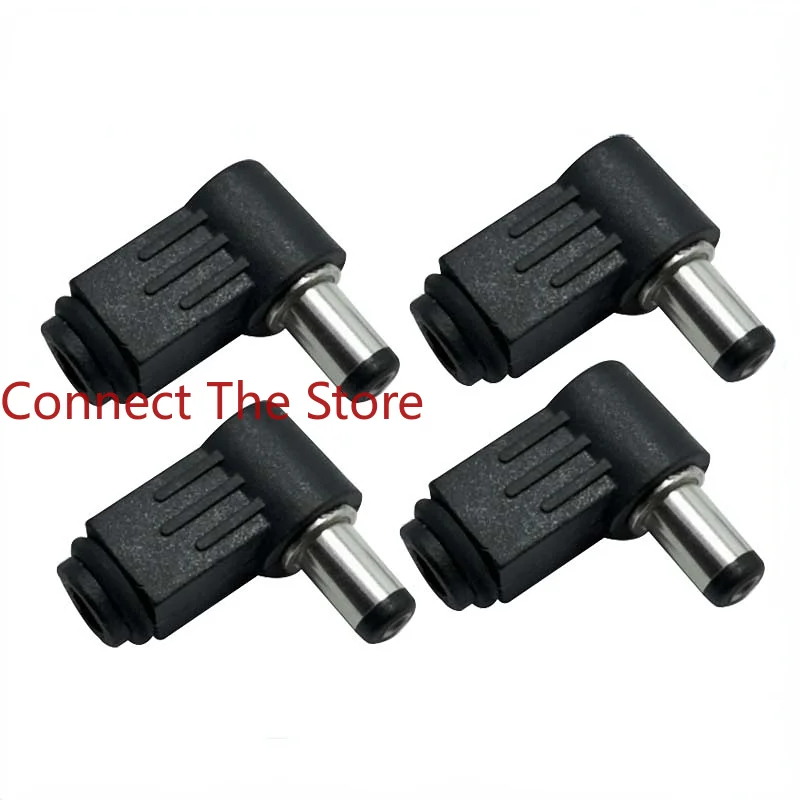 10PCS DC Power Plug 5521*9MM 90 Degrees 5.5*2.1 Assembled Right Angle Male 5521  